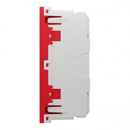 Unica prise double 2P+T FR 45° goul connex rapide Rouge méca seul SCHNEIDER NU306903T
