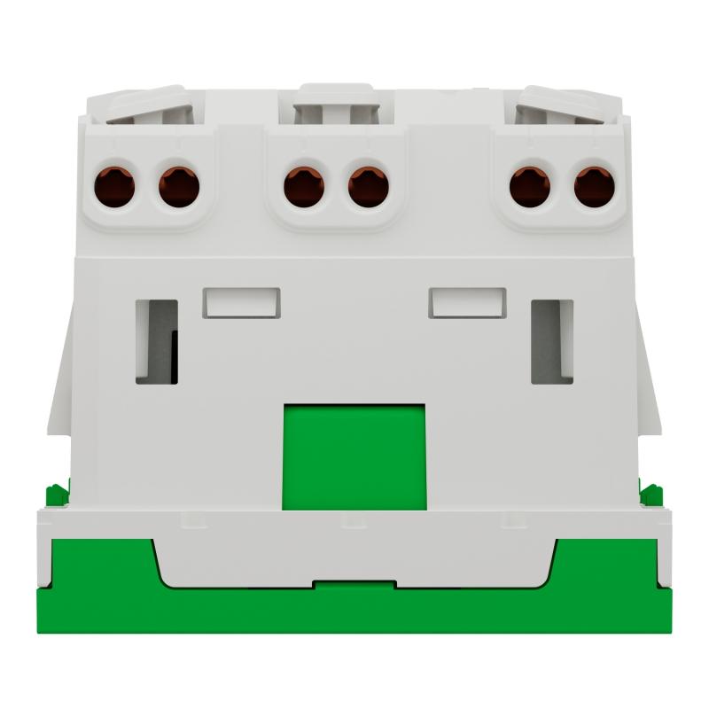 Unica prise double 2P+T FR 45° connexion rapide Vert méca seul SCHNEIDER NU306906