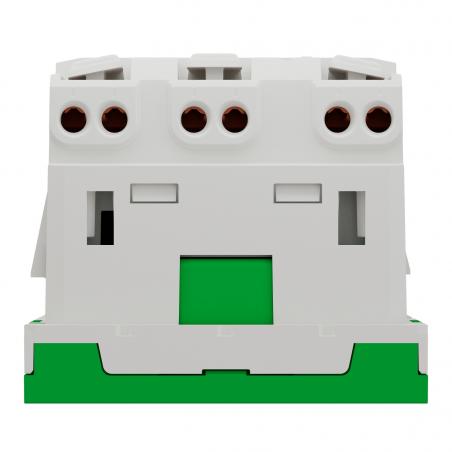 Unica prise triple 2P+T FR 45° Vert méca seul SCHNEIDER NU307906