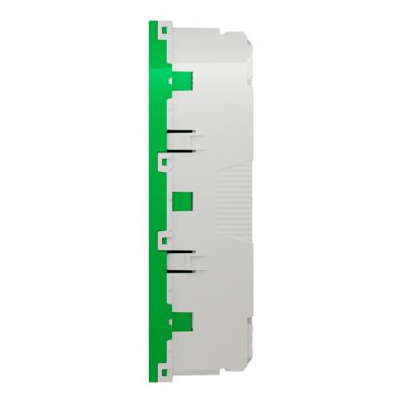 Unica prise triple 2P+T FR 45° Vert méca seul SCHNEIDER NU307906