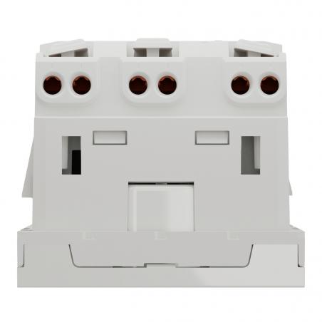 Unica prise triple 2P+T FR 45° Blanc méca seul SCHNEIDER NU307918