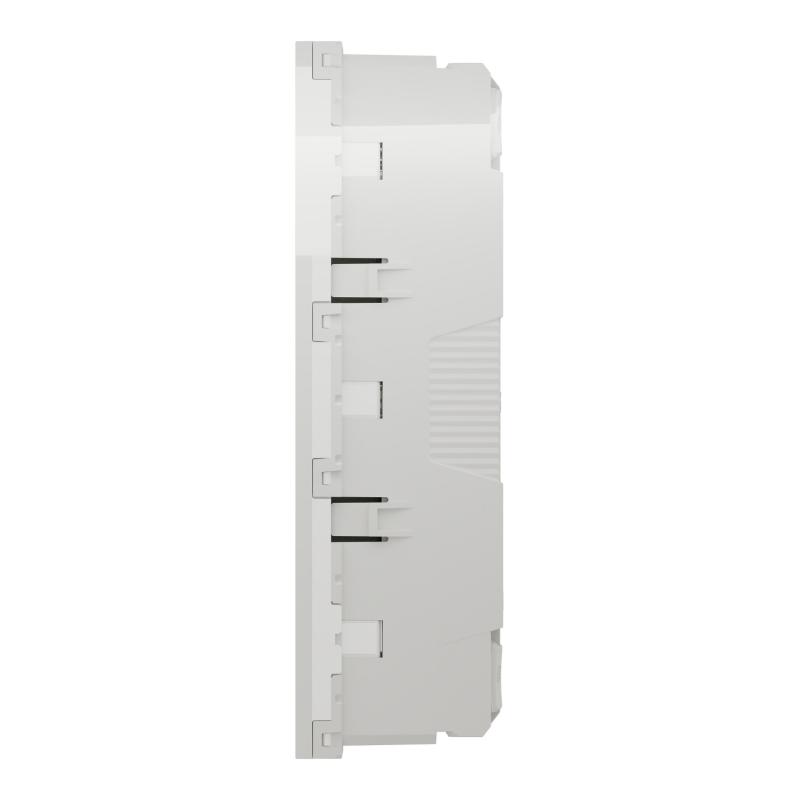Unica prise triple 2P+T FR spéciale goulotte Blanc méca seul SCHNEIDER NU307918T