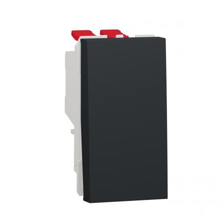 Unica permutateur 10A 250Vca 1 module Anthracite mécanisme seul SCHNEIDER NU310554