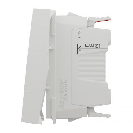 Unica va-et-vient 10A connex rapide 2 mod Blanc antimicrob méca seul SCHNEIDER NU320320