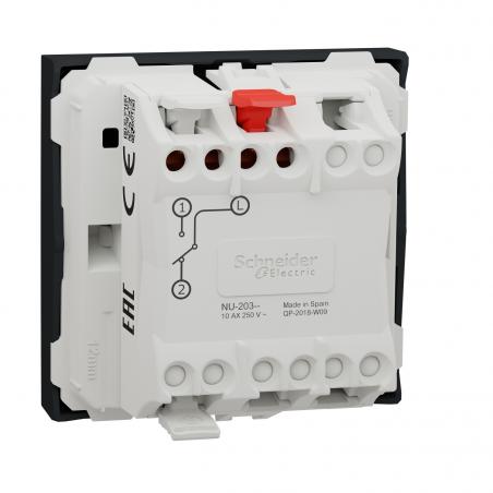 Unica va-et-vient 10A connexion rapide 2 mod Anthracite méca seul SCHNEIDER NU320354