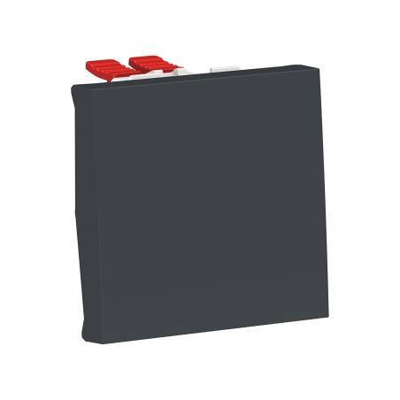 Unica permutateur 10A 250Vca 2 modules Anthracite mécanisme seul SCHNEIDER NU320554
