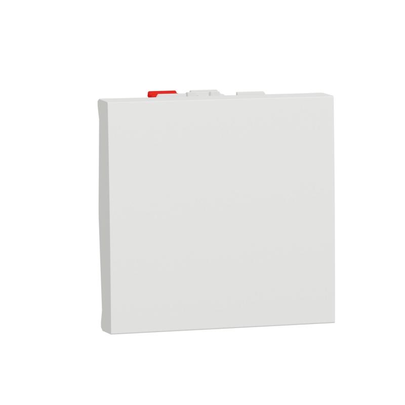 Unica bouton-poussoir NO 10A connexion rapide 2 mod Blanc méca seul SCHNEIDER NU320618F