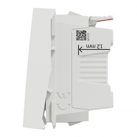 Unica bouton-poussoir NO 10A connexion rapide 2 mod Blanc méca seul SCHNEIDER NU320618F