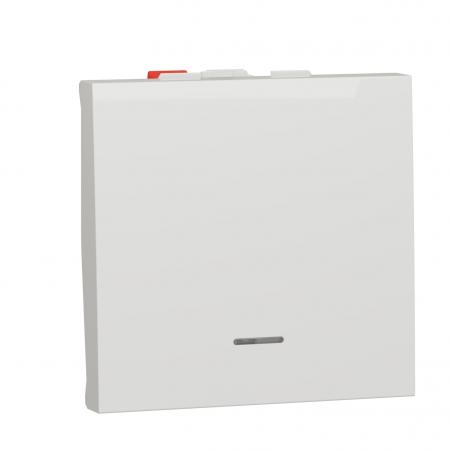 Unica poussoir lumineux (localisation) 10A 2 mod Blanc méca seul SCHNEIDER NU320618FN