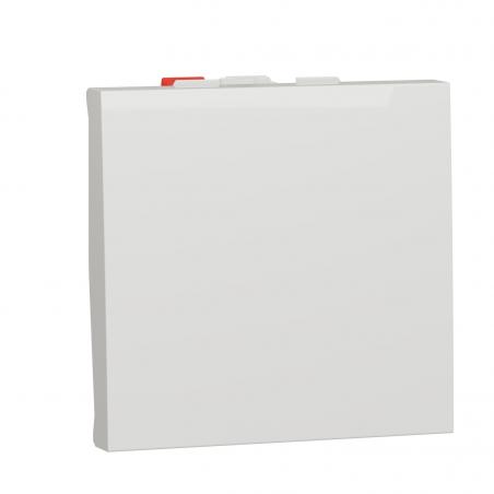 Unica bouton-poussoir NO 10A connex rapid 2 mod Blanc anti méca seul SCHNEIDER NU320620