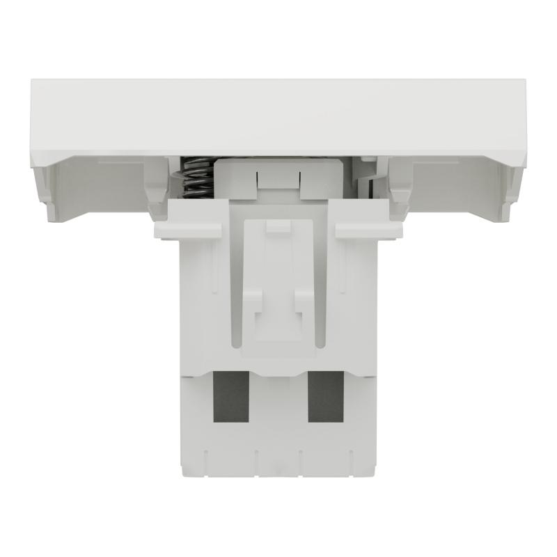 Unica bouton-poussoir NO 10A connex rapid 2 mod Blanc anti méca seul SCHNEIDER NU320620