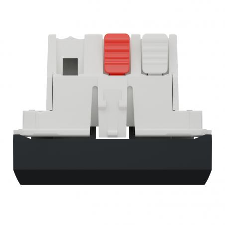 Unica bouton-poussoir NO 10A connex rapid 2 mod Anthracite méca seul SCHNEIDER NU320654