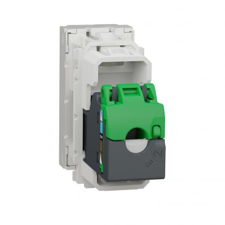 Unica prise RJ45 simple cat 6 FTP 1 mod Blanc méca seul SCHNEIDER NU344718