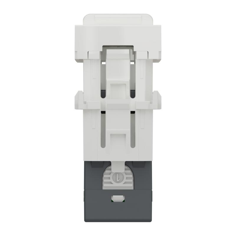 Unica prise RJ45 simple cat 6 FTP 1 mod Blanc méca seul SCHNEIDER NU344718