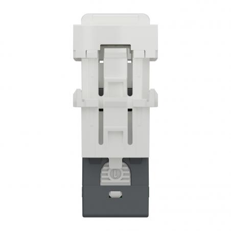 Unica prise RJ45 simple cat 6 FTP 1 mod Blanc méca seul SCHNEIDER NU344718