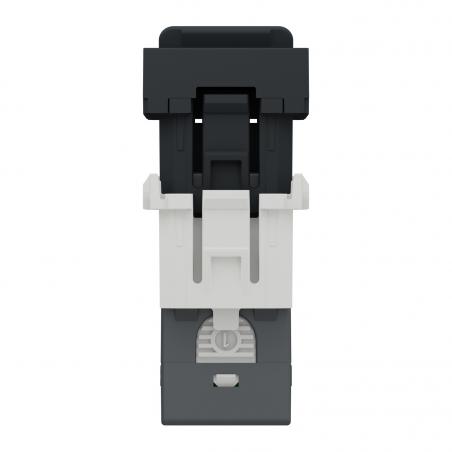 Unica prise RJ45 simple cat 6 FTP 1 mod Anthracite méca seul SCHNEIDER NU344754
