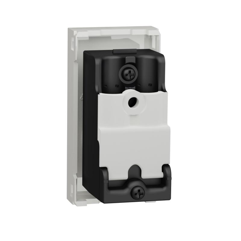 Unica prise télévision TV mâle individuel 1 mod Blanc anti méca seul SCHNEIDER NU346120