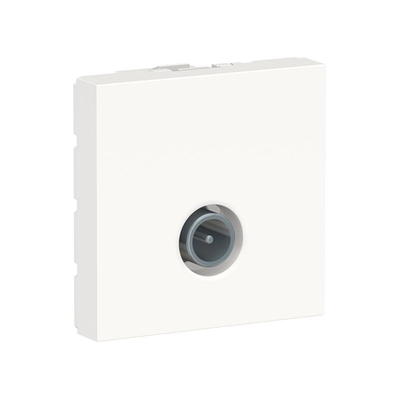 Unica prise télévision TV mâle individuel 2 mod Blanc méca seul SCHNEIDER NU346218