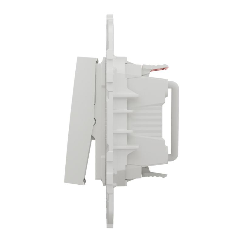 Unica commande pour indicateur de chambre hôtel Blanc mécanisme + support SCHNEIDER NU521718