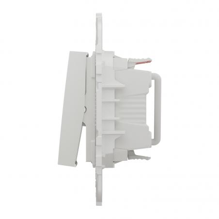 Unica commande pour indicateur de chambre hôtel Blanc mécanisme + support SCHNEIDER NU521718
