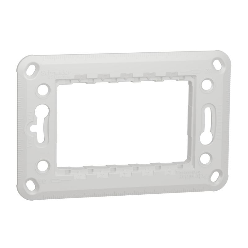 Unica support de fixation 3 mod plastique SCHNEIDER NU7103P
