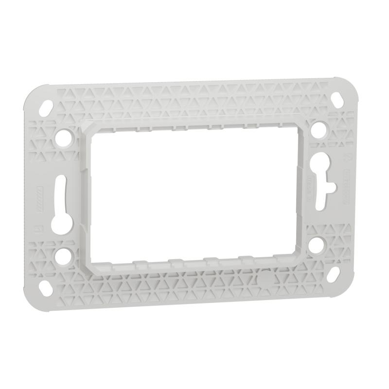 Unica support de fixation 3 mod plastique SCHNEIDER NU7103P