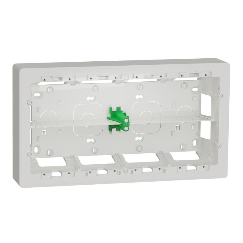 Unica boîte de concentration saillie 2 rang de 10 mod Blanc anti à compl SCHNEIDER NU821020