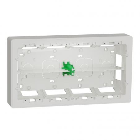 Unica boîte de concentration saillie 2 rang de 10 mod Blanc anti à compl SCHNEIDER NU821020