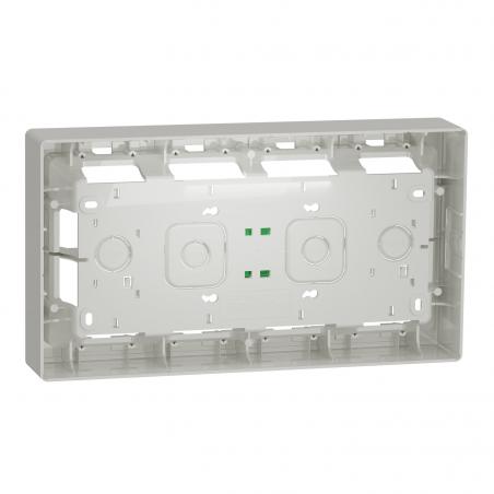 Unica boîte de concentration saillie 2 rang de 10 mod Blanc anti à compl SCHNEIDER NU821020