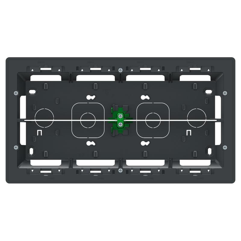 Unica boîte de concentration saillie 2 rang de 10 mod Anthracite à compl SCHNEIDER NU821054