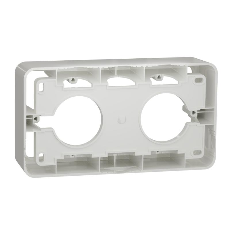 Unica boîte en saillie Blanc 2 postes SCHNEIDER NU840418