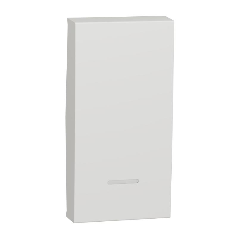 Unica enjoliveur interrupteur ou bouton-poussoir lumineux 1 mod Blanc SCHNEIDER NU910018N