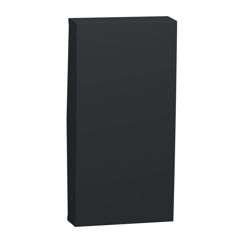 Unica enjoliveur interrupteur ou bouton-poussoir 1 mod Anthracite SCHNEIDER NU910054