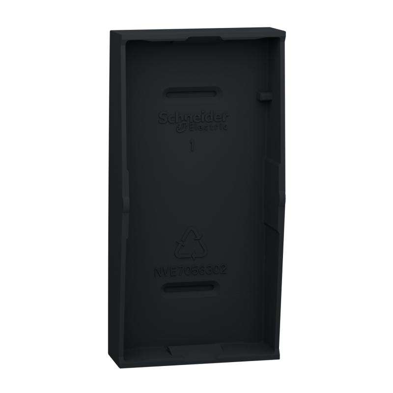 Unica enjoliveur interrupteur ou bouton-poussoir 1 mod Anthracite SCHNEIDER NU910054