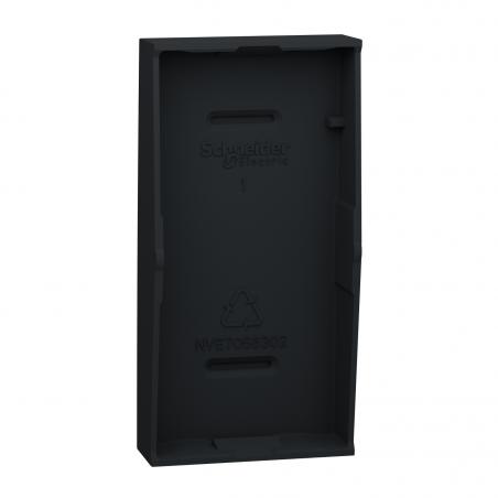 Unica enjoliveur interrupteur ou bouton-poussoir 1 mod Anthracite SCHNEIDER NU910054