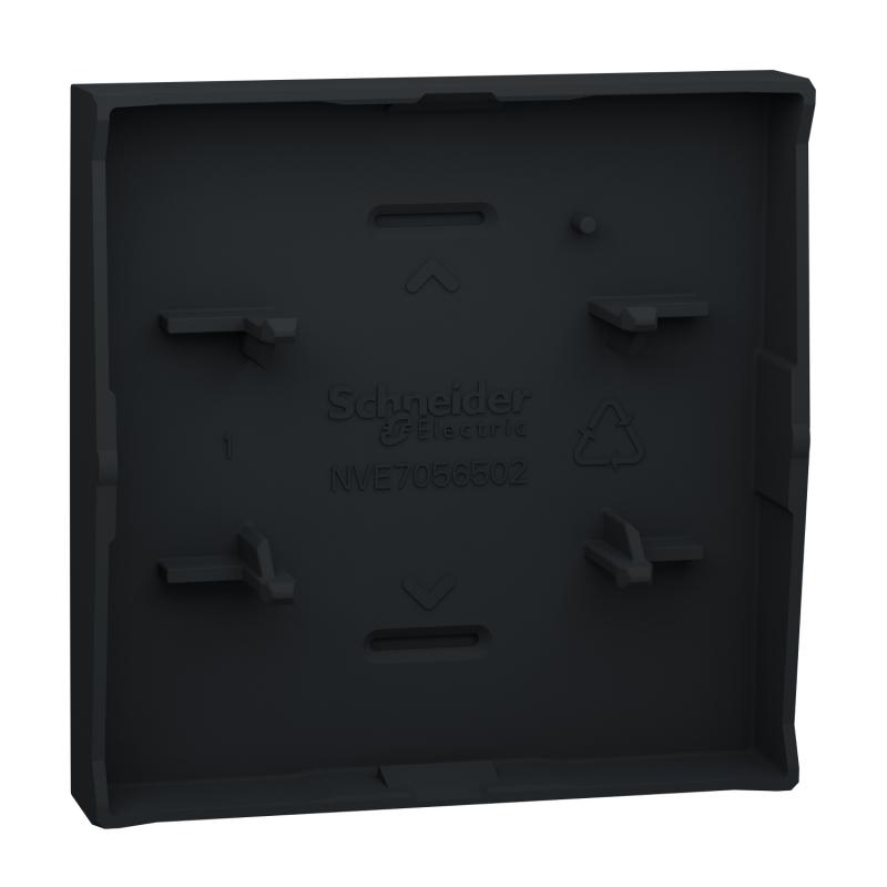 Unica enjoliveur interrupteur ou bouton-poussoir 2 mod Anthracite SCHNEIDER NU920054