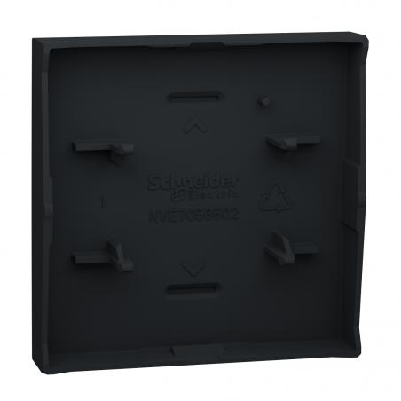 Unica enjoliveur interrupteur ou bouton-poussoir 2 mod Anthracite SCHNEIDER NU920054