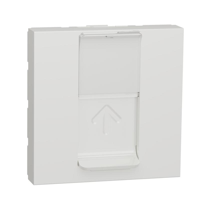 Unica prise pour 1 RJ45 S-One spéciale goulotte 2 mod Blanc méca seul SCHNEIDER NU941118T