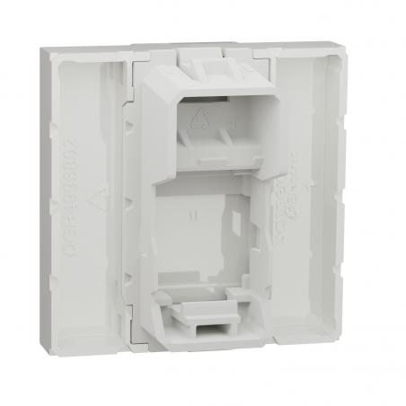 Unica prise pour 1 RJ45 S-One spéciale goulotte 2 mod Blanc méca seul SCHNEIDER NU941118T