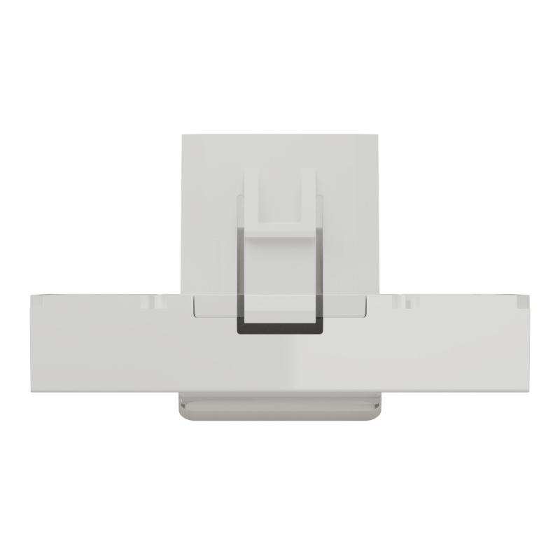 Unica prise pour 1 RJ45 S-One spéciale goulotte 2 mod Blanc méca seul SCHNEIDER NU941118T