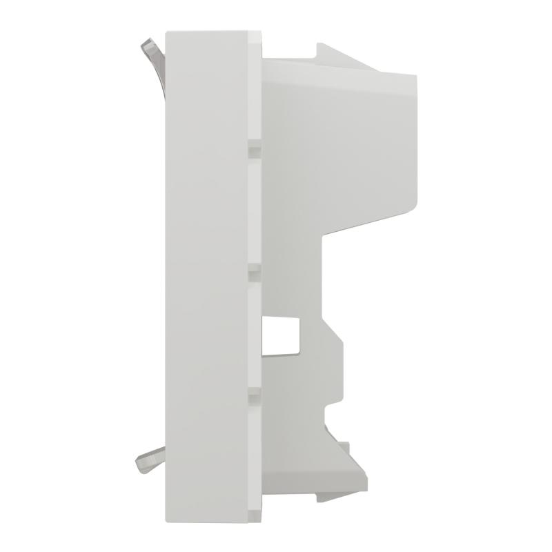 Unica prise pour 1 RJ45 S-One spéciale goulotte 2 mod Blanc méca seul SCHNEIDER NU941118T