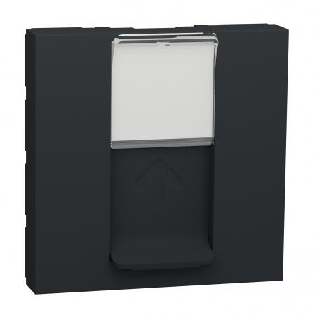 Unica prise pour 1 RJ45 S-One 2 mod Anthracite méca seul SCHNEIDER NU941154