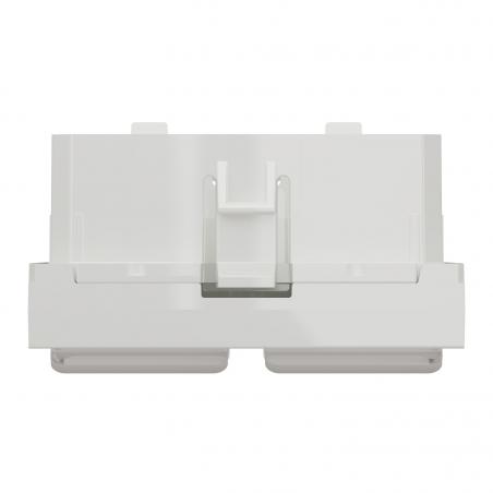 Unica prise pour 2 RJ45 S-One 2 mod Blanc méca seul SCHNEIDER NU942018