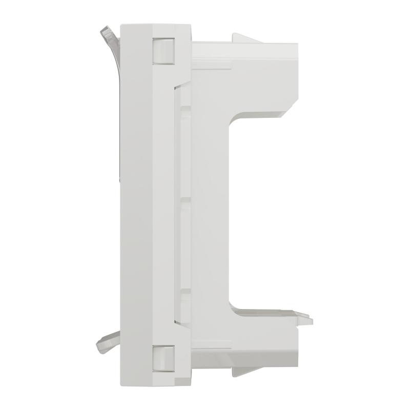 Unica prise pour 2 RJ45 S-One 2 mod Blanc méca seul SCHNEIDER NU942018