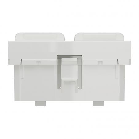 Unica prise pour 2 RJ45 S-One 2 mod Blanc antimicrobien méca seul SCHNEIDER NU942020