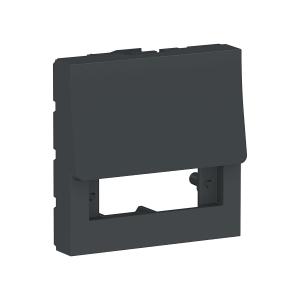 Unica prise optique SC duplex à compléter 2 mod anthracite méca seul SCHNEIDER NU943854 2