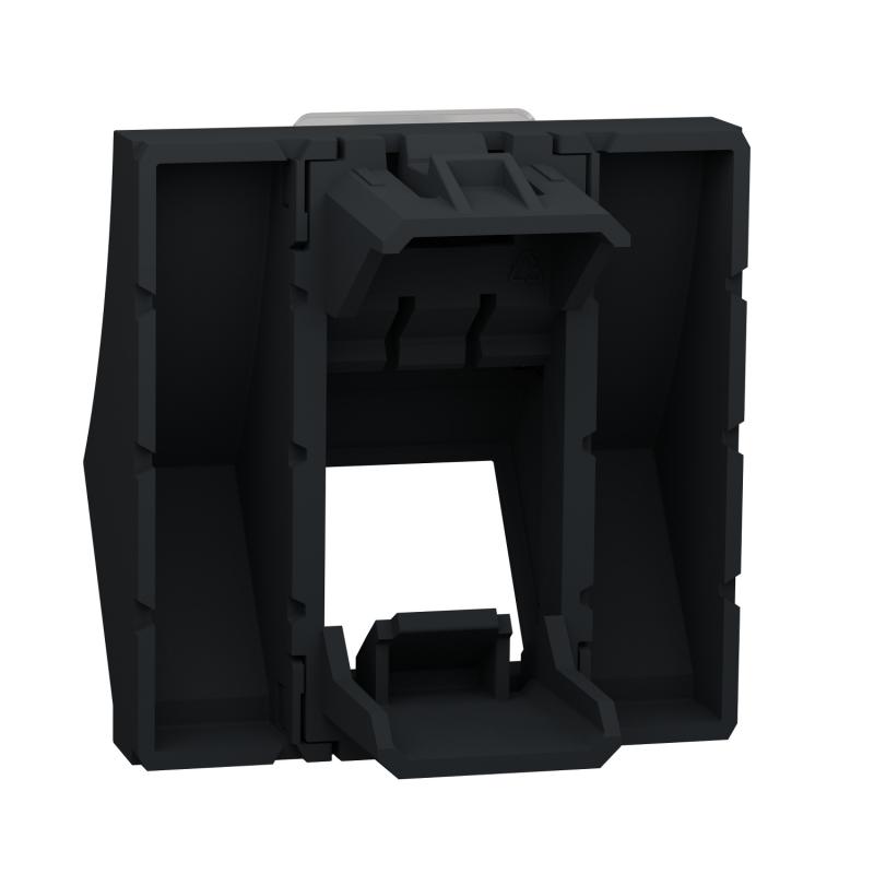 Unica prise pour 1 RJ45 Keystone/Systimax 2 mod incliné Anthra méca seul SCHNEIDER NU946454