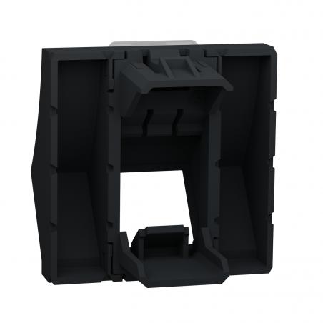 Unica prise pour 1 RJ45 Keystone/Systimax 2 mod incliné Anthra méca seul SCHNEIDER NU946454