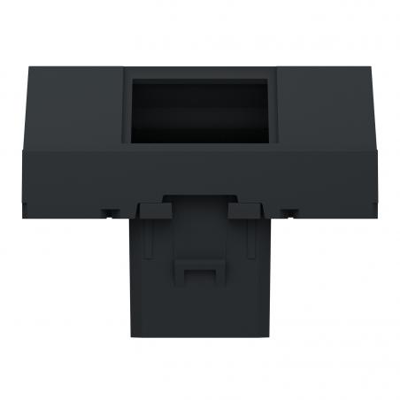 Unica prise pour 1 RJ45 Keystone/Systimax 2 mod incliné Anthra méca seul SCHNEIDER NU946454