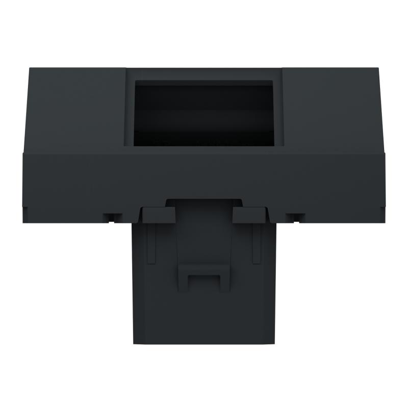 Unica prise pour 1 RJ45 Keystone/Systimax 2 mod incliné Anthra méca seul SCHNEIDER NU946454